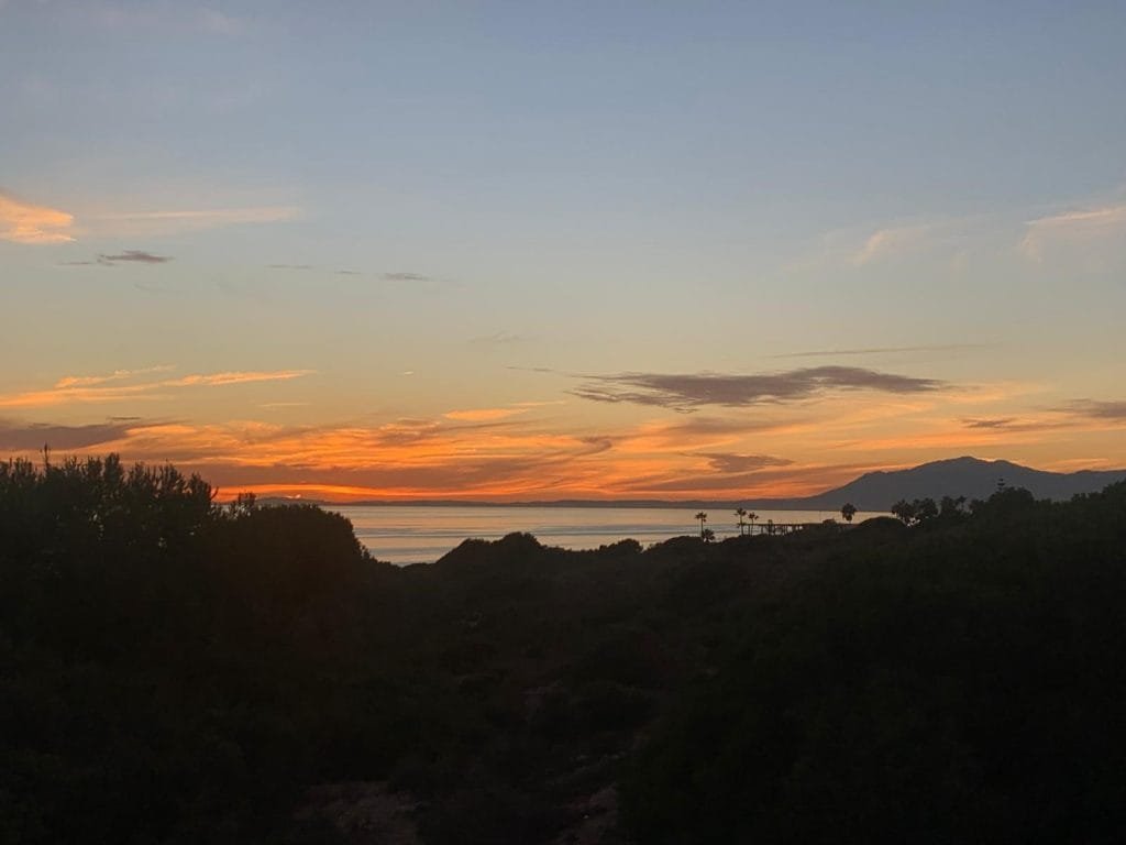 sunset in marbella