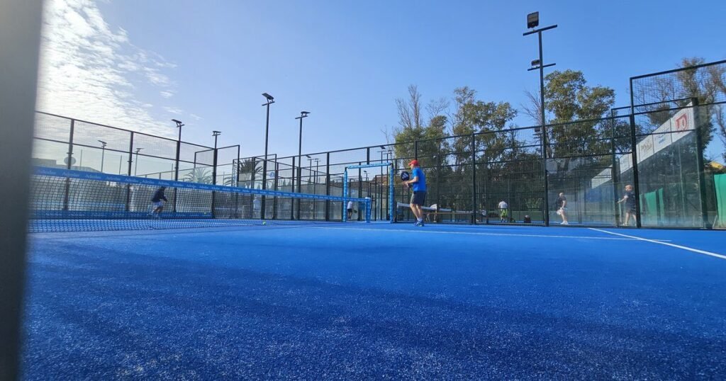 Padel court at Los Monteros Racquet Club in East Marbella