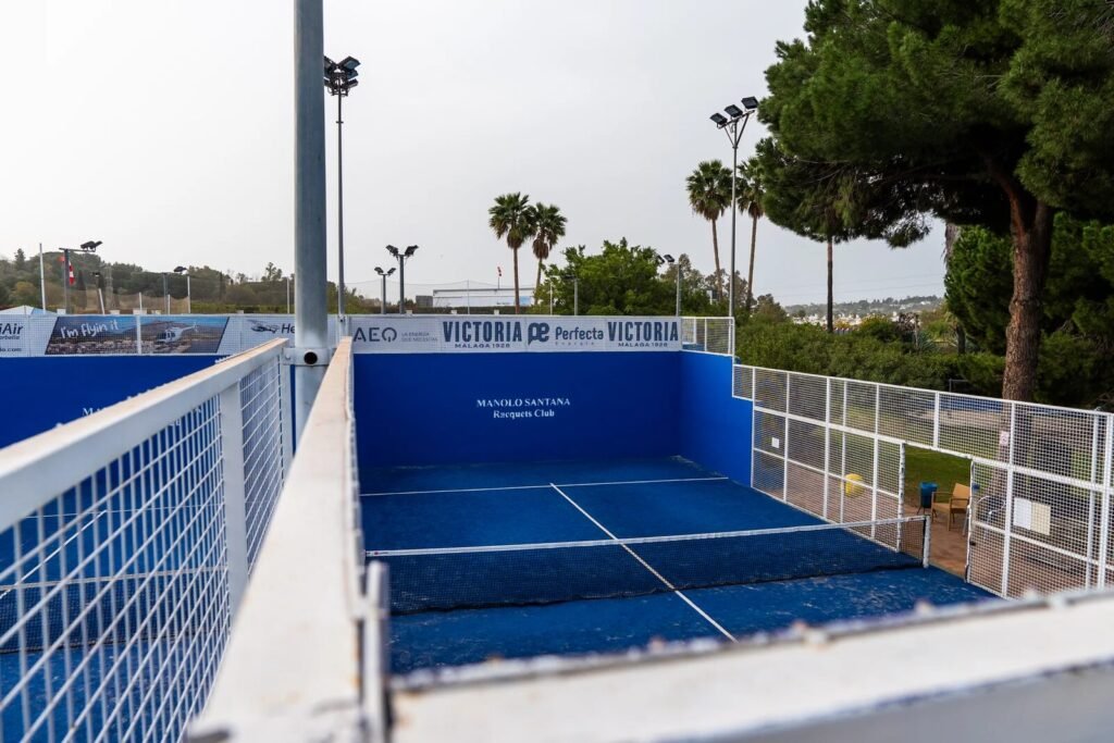 Padel court at Manolo Santana Racquets Club on the Istán road, Marbella