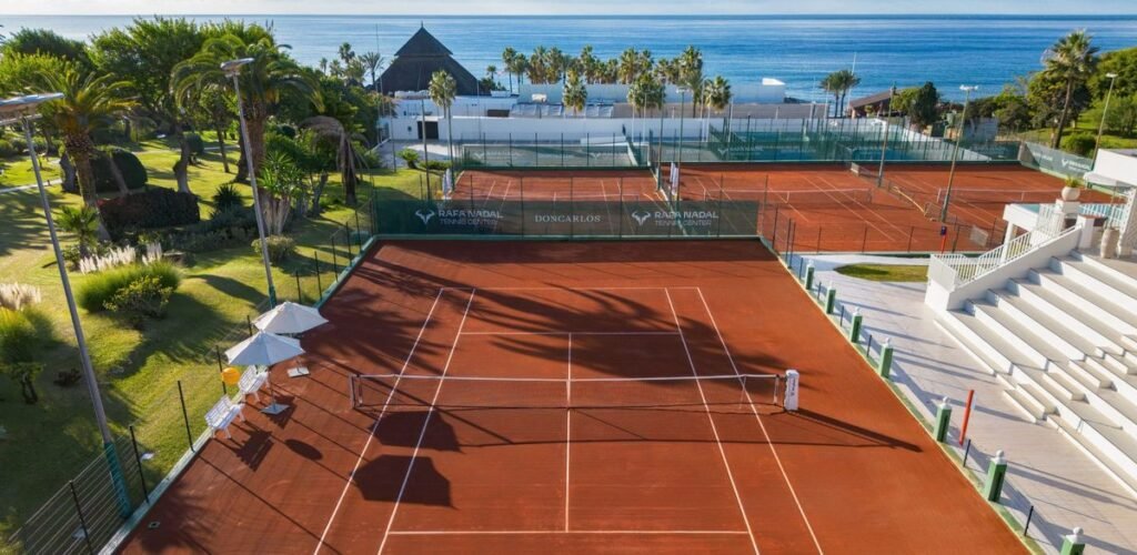 Clay courts at the Rafa Nadal Tennis Center in Marbella